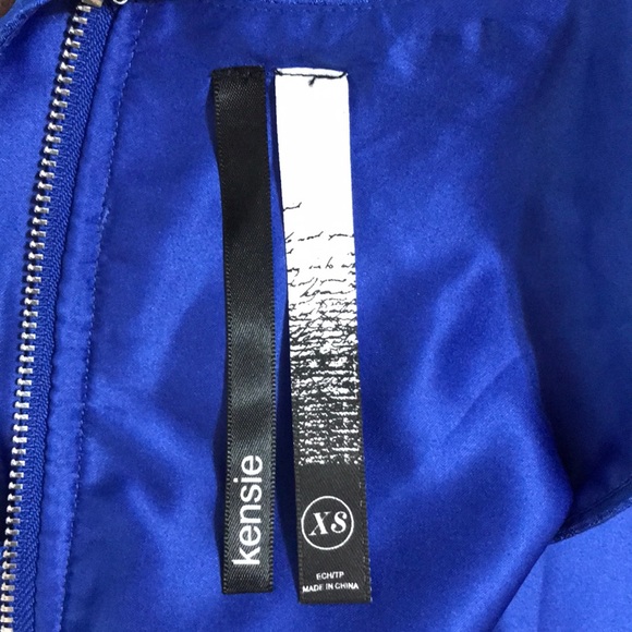 Kensie • Drop Waist Blue Brocade Blue Ink Dress - Picture 8 of 11